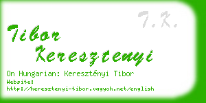 tibor keresztenyi business card